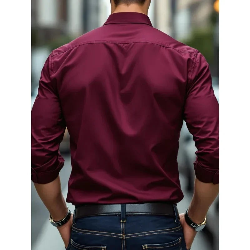 Remsen Oxford — Wrinkle-Resistant Cotton Shirt with Athletic Fit
