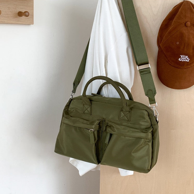 Kalen — Lightweight Nylon Crossbody Bag with Zipper Compartment