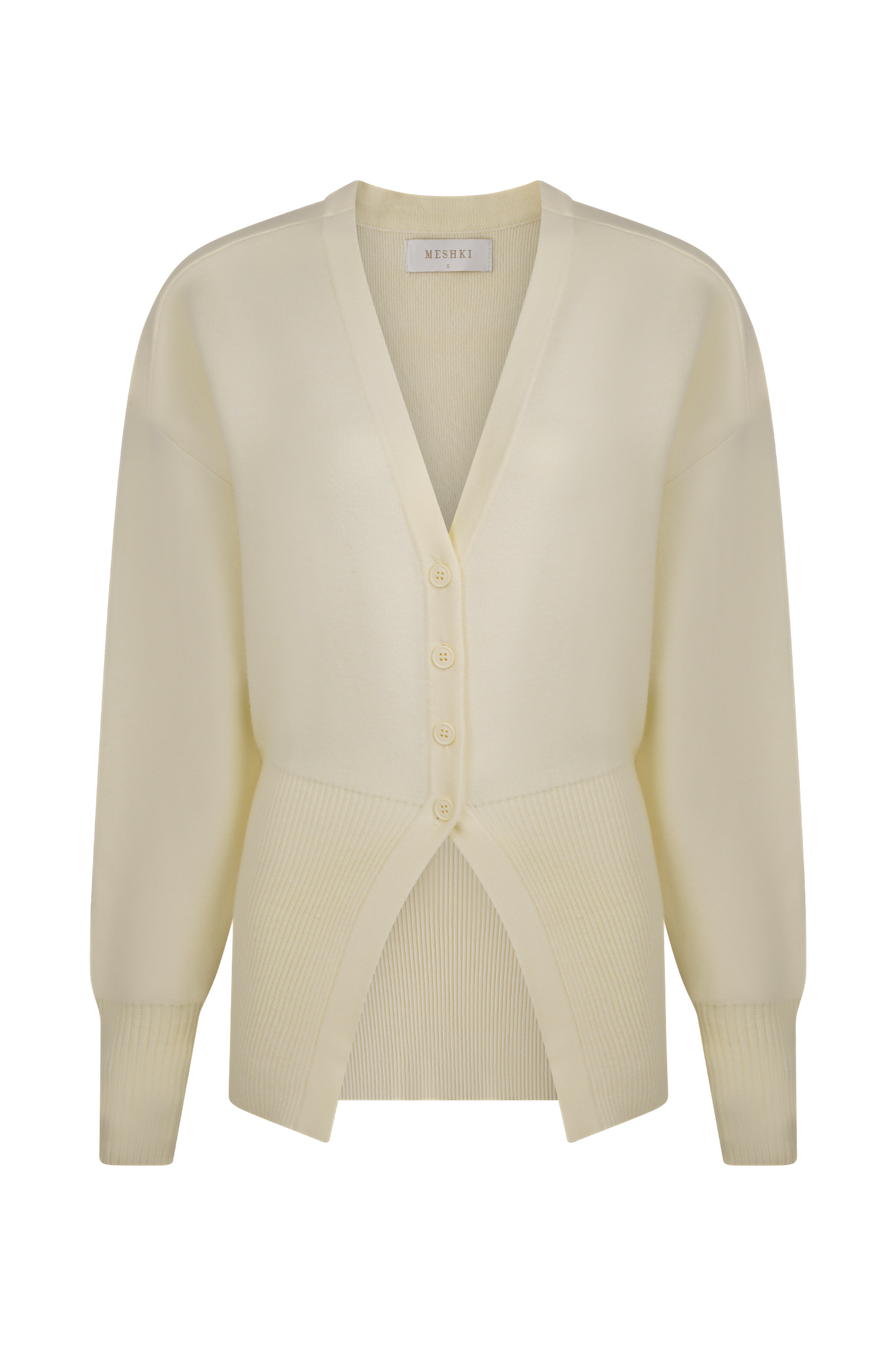 Vexora Buttoned Oversized Cardigan - Ivory