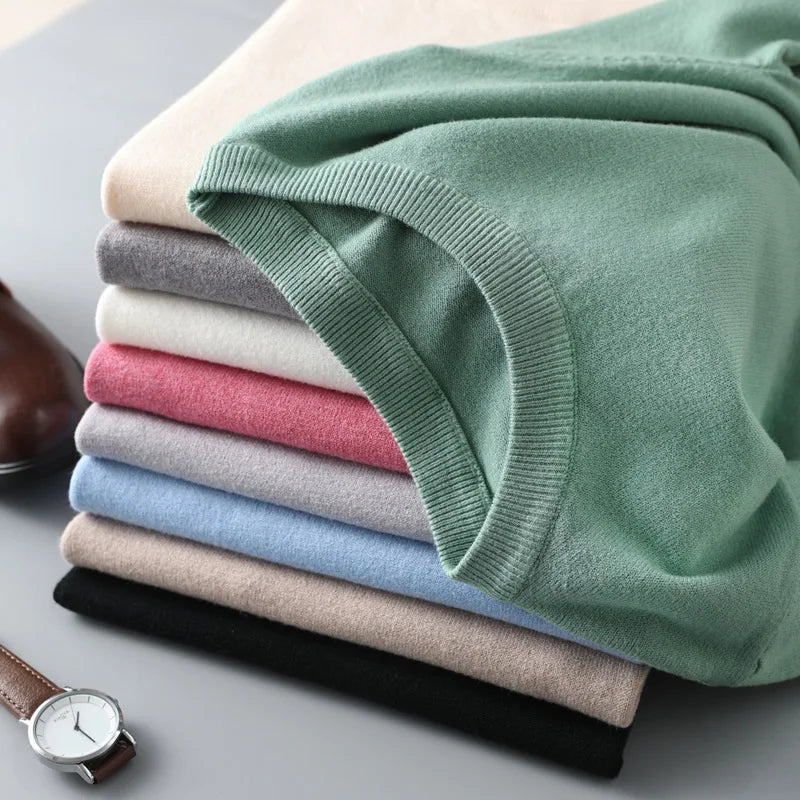 Elara Merino Cashmere T-Shirt — Lightweight Breathable Knitwear for All Seasons