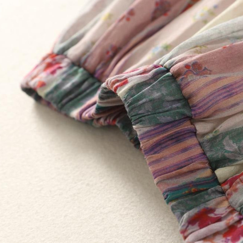 Liora — Women's Lightweight Linen Skirt with Elegant Folds and Vibrant Colors