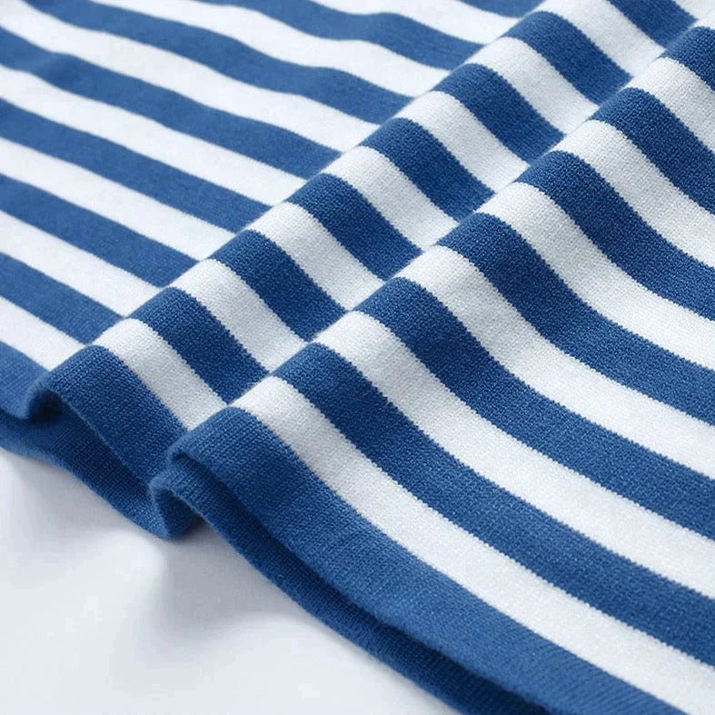 Niora — Organic Cotton Long Sleeve Shirt with Striped Design