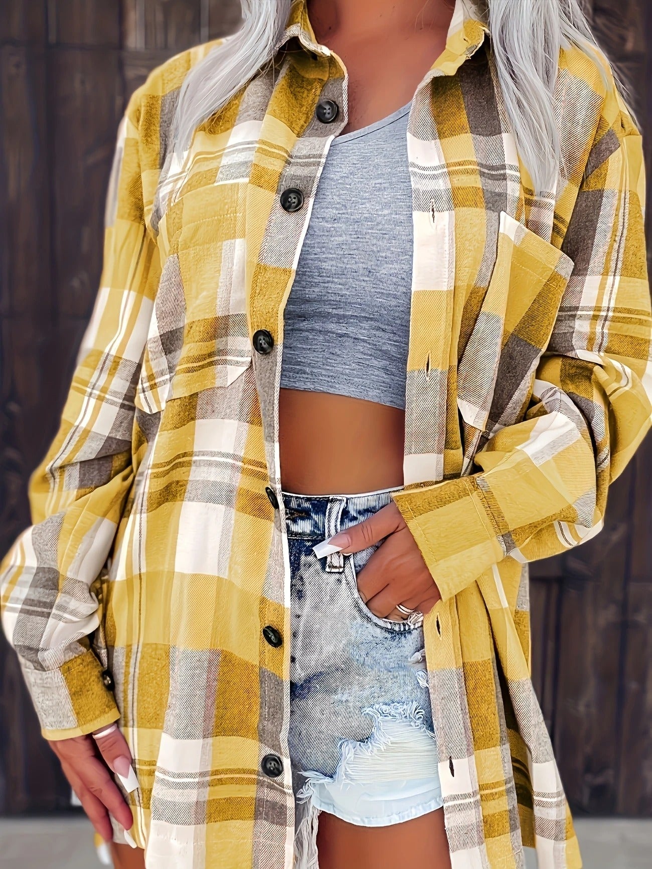 PlaidFlex™ — Effortless Comfort That Moves With Your Confidence