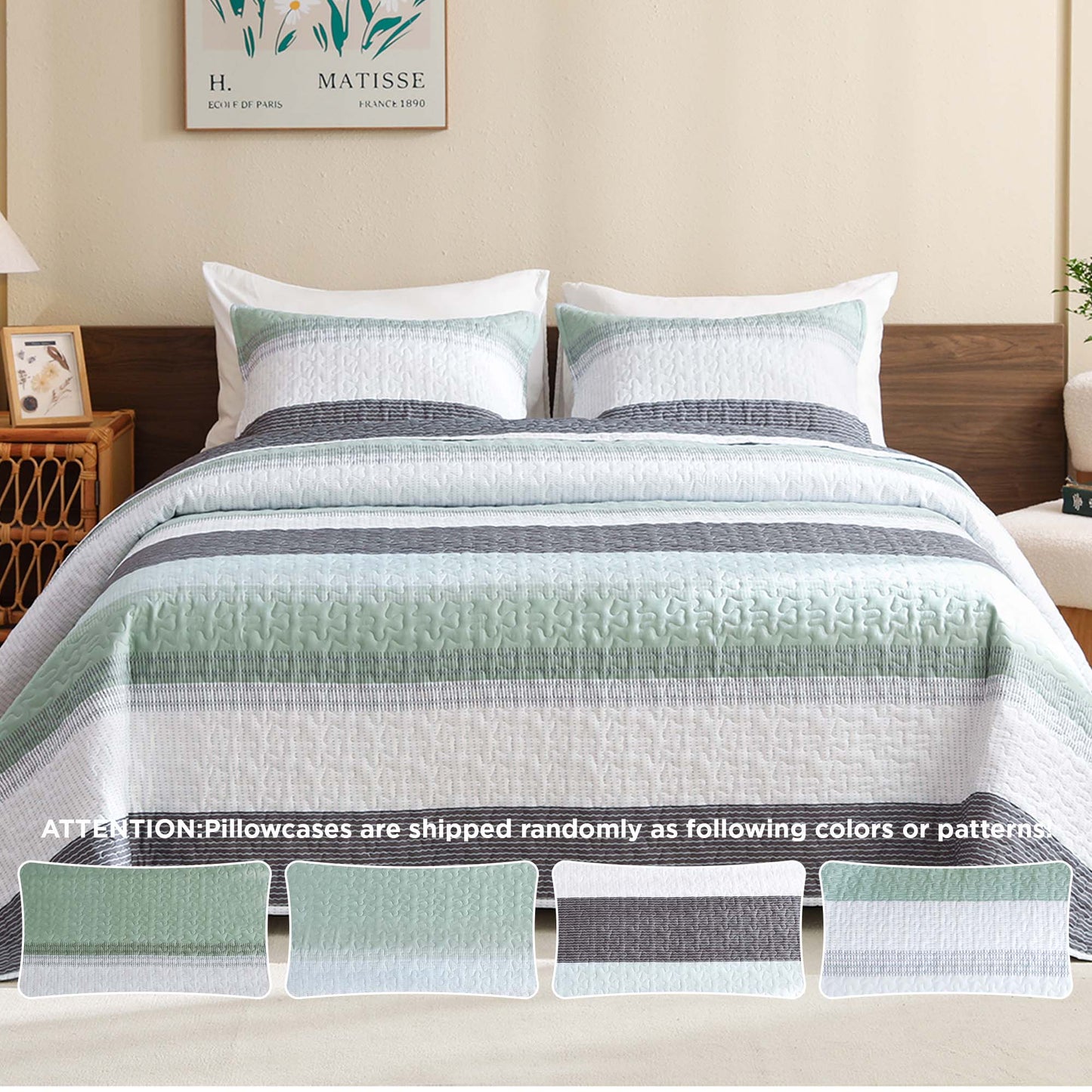 NoirZen™ Quilt Set — Wrap Yourself in Bold Style and All-Season Cloudlike Comfort
