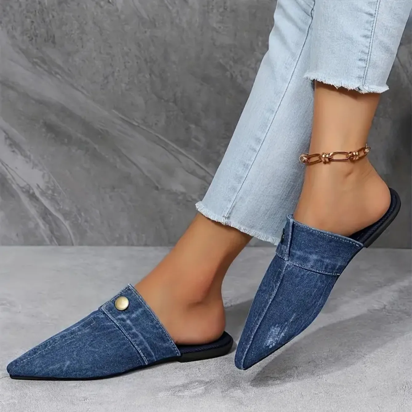 Denim Mules™ — Slip Into Bold Style and All-Day Comfort That Commands Attention