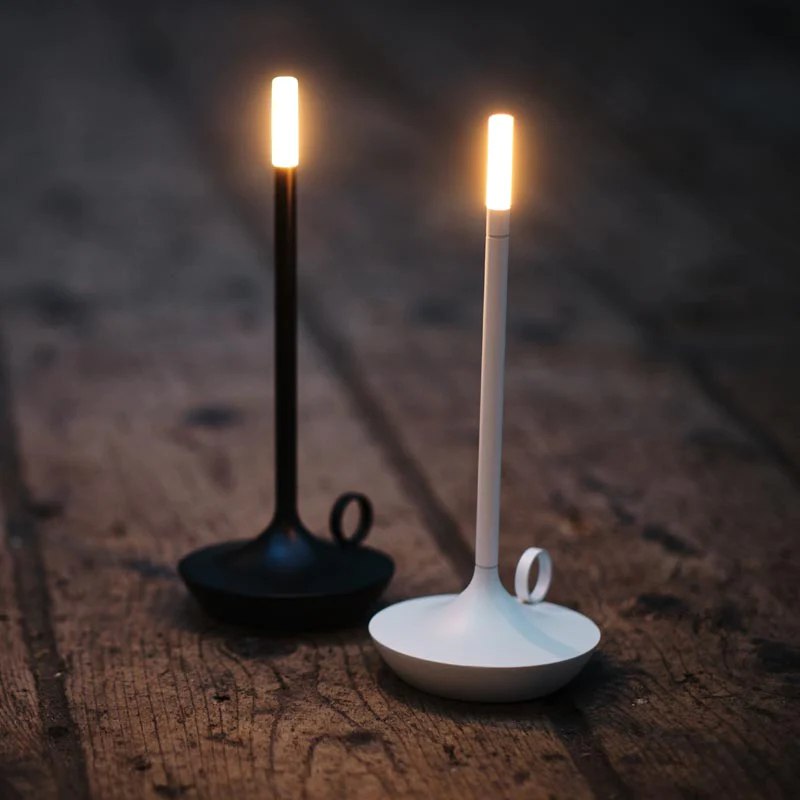 Lioren — Modern Candlestick Light with Touch Dimming and Rechargeable Battery