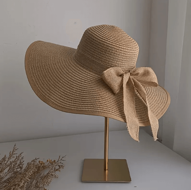 Lioren — Wide-Brim Straw Sun Hat with Adjustable Fit