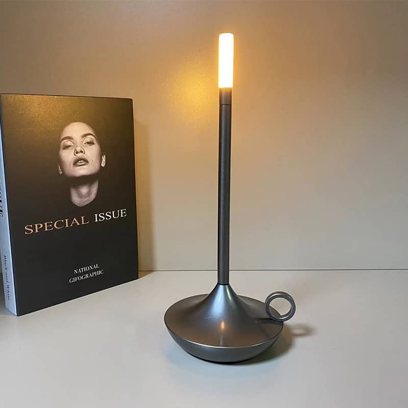 Lioren — Modern Candlestick Light with Touch Dimming and Rechargeable Battery
