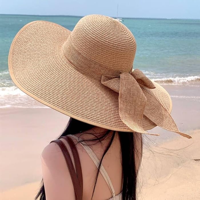 Lioren — Wide-Brim Straw Sun Hat with Adjustable Fit