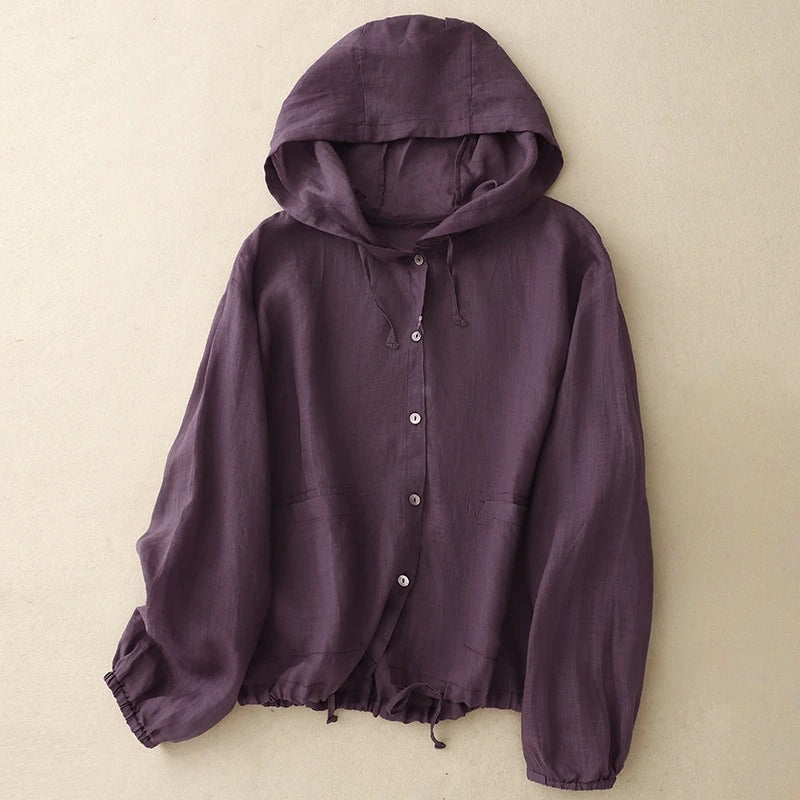 Featherlight Linen Hoodie™ — Stay Fresh, Sweat-Free, and Stunning All Day Long