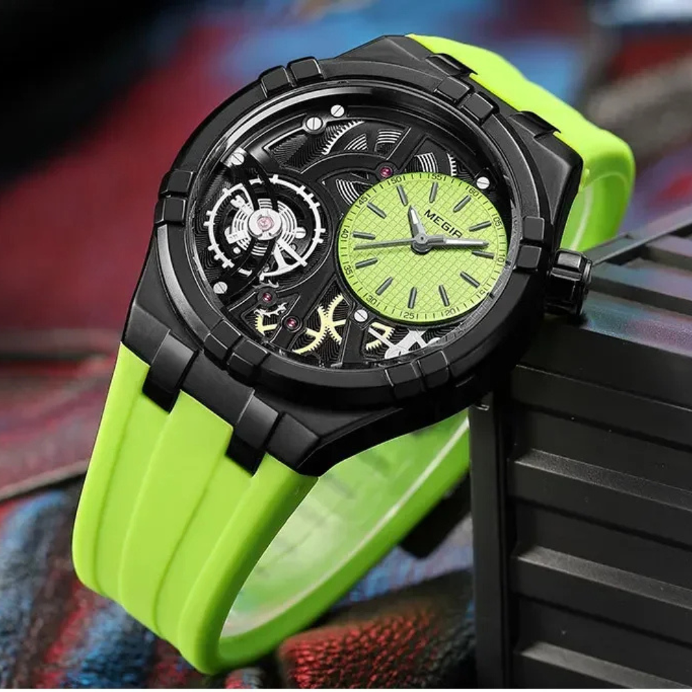 Ventrox — Precision Skeleton Sport Watch with Silicone Strap
