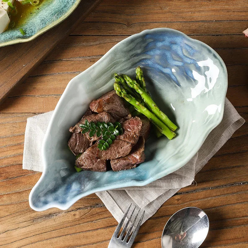 Calysta Shell Bowl — Handcrafted Ceramic with Ocean-Inspired Glaze
