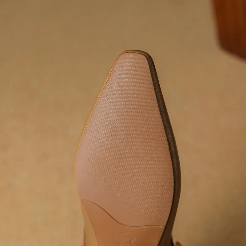 Liora — Genuine Leather Mary Jane Pumps with Cushioned Comfort