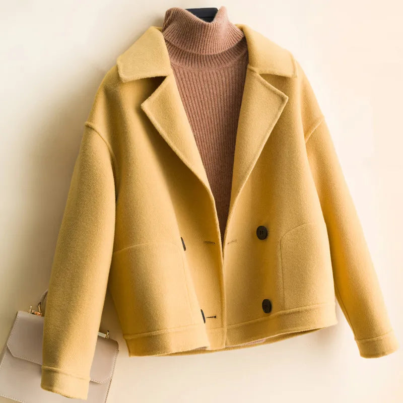 Norla — Double-Breasted Cashmere Wool Jacket for Fall and Winter