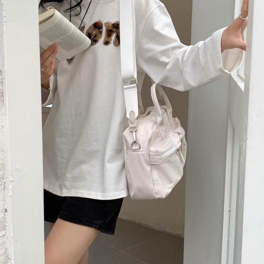 Kalen — Lightweight Nylon Crossbody Bag with Zipper Compartment