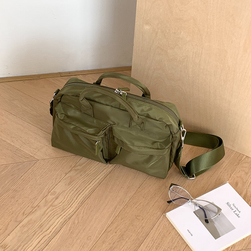 Kalen — Lightweight Nylon Crossbody Bag with Zipper Compartment