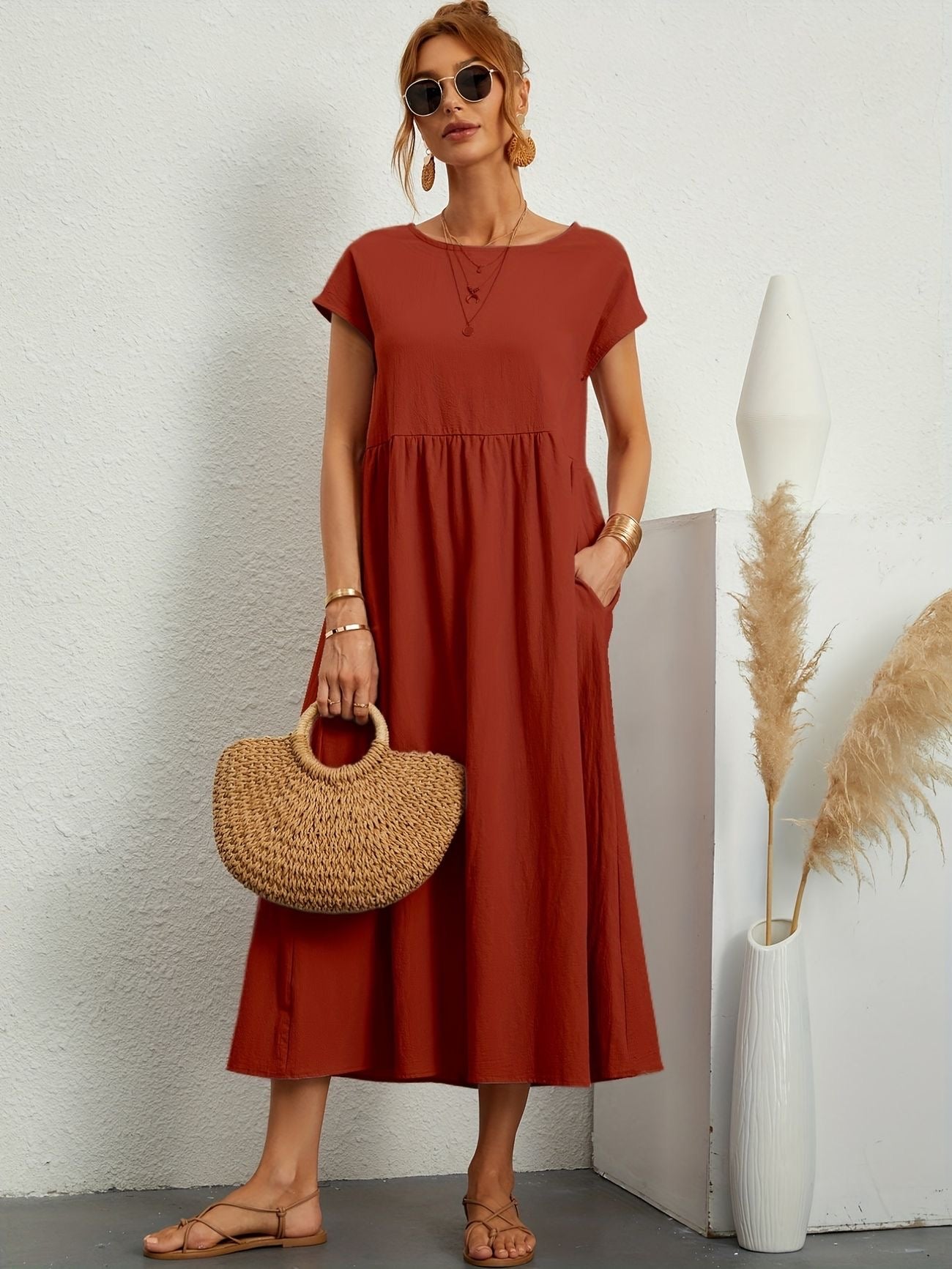 VeraLuxe™ Casual Dress — Effortless Elegance That Commands Every Room