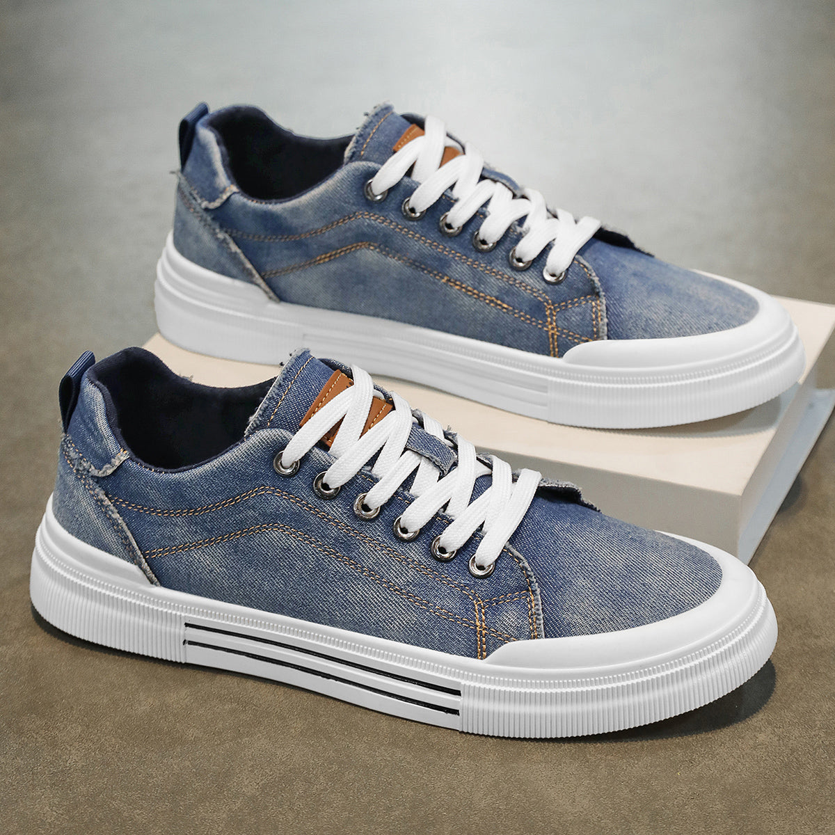 Vireo — Orthopedic Denim Sneakers with Cushioned Support
