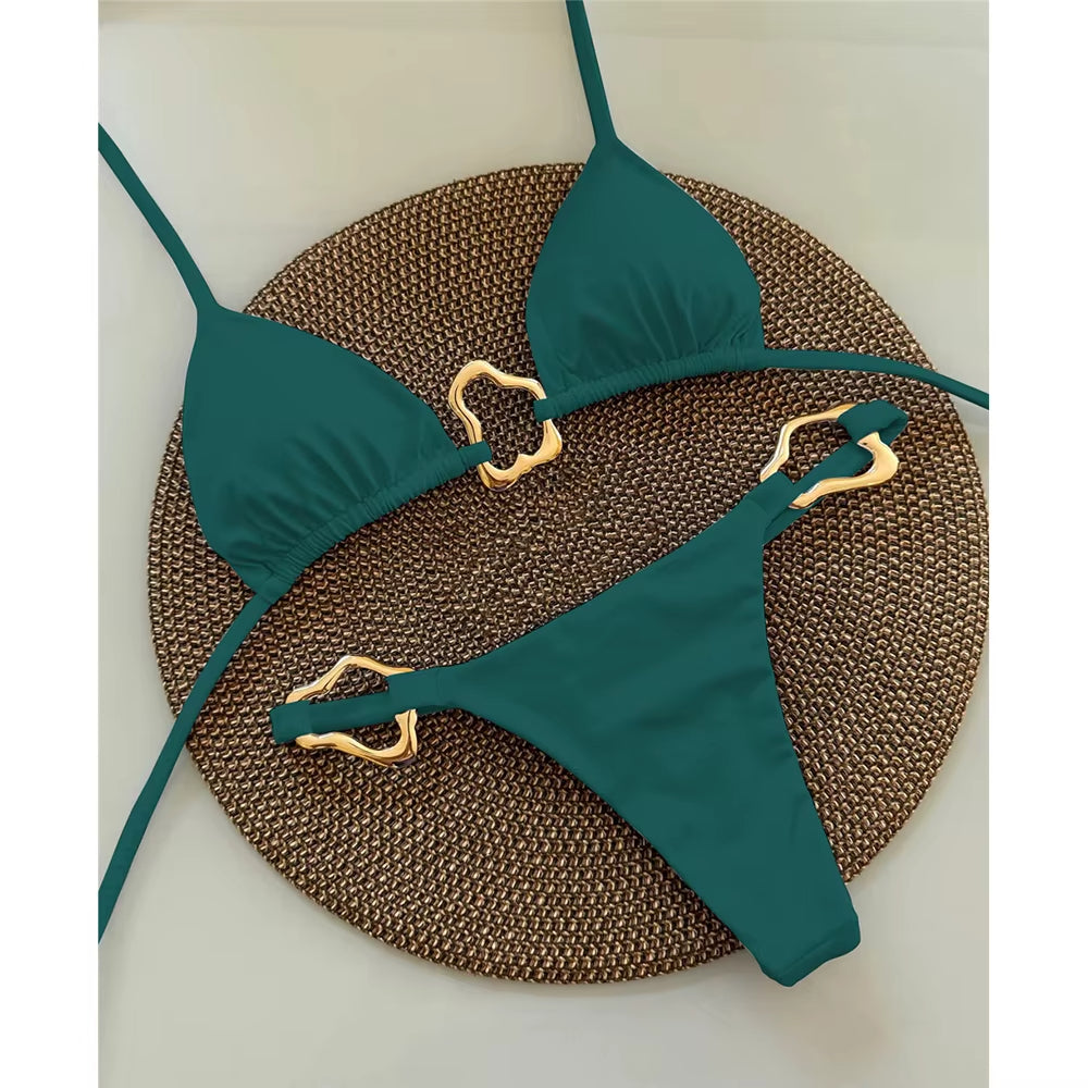Sculpted Gold Bikini™ — Command Every Eye with Curves That Own the Spotlight