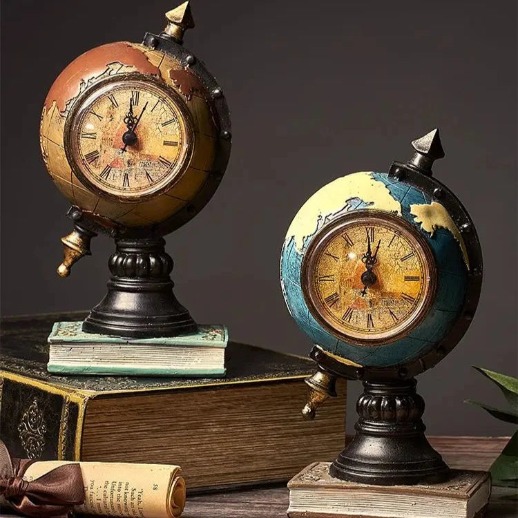 Antique Earth Clock™ — Command Every Room with Vintage Power and Timeless Style