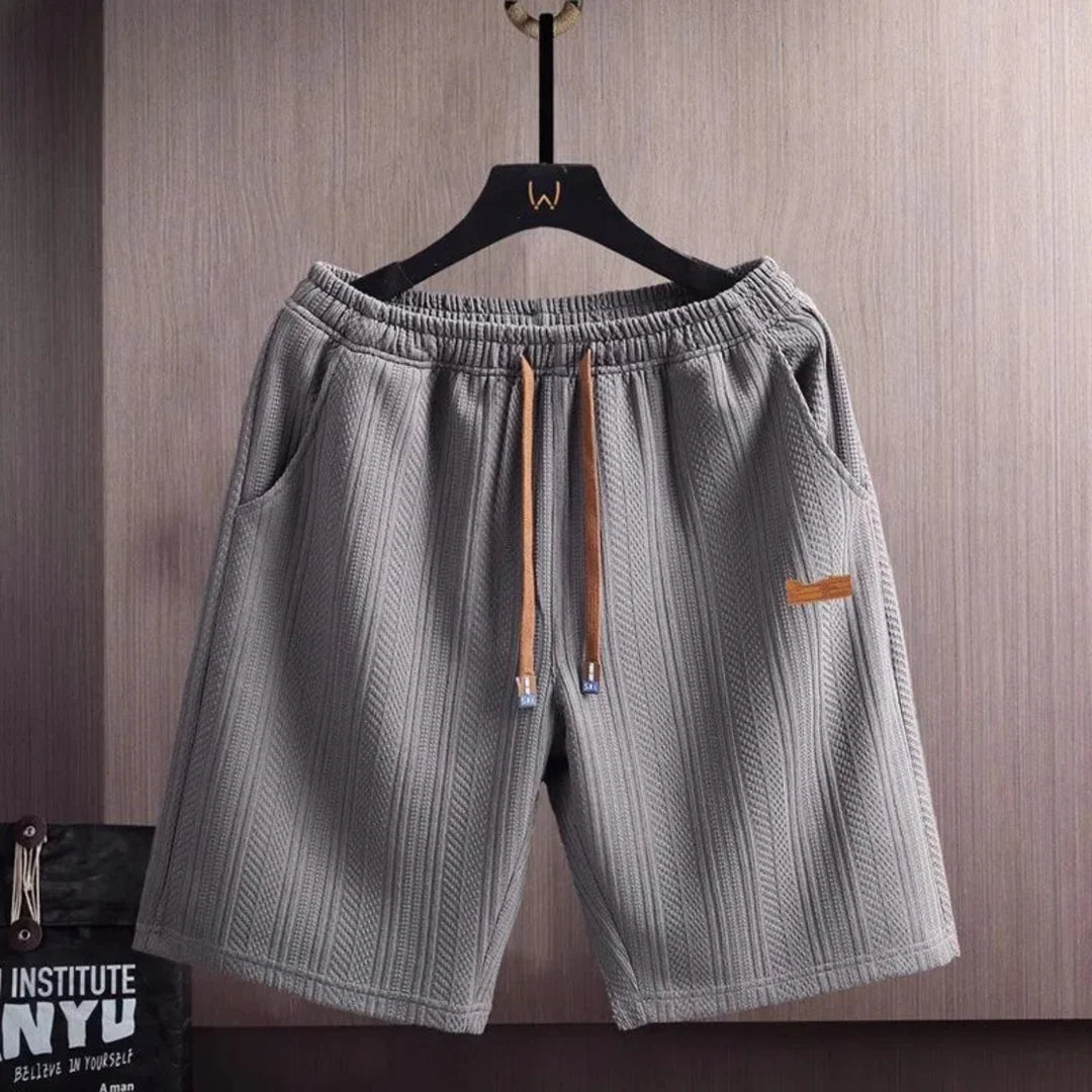 Norla Lounge Set — Breathable Knit Tee and Drawstring Shorts