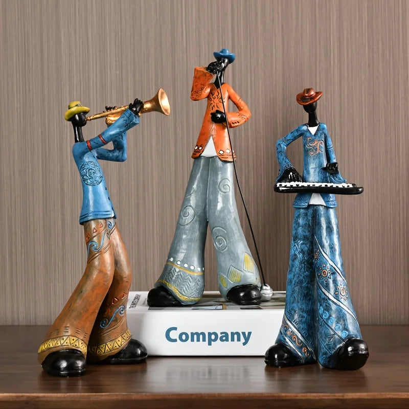 VendraJazz — Handcrafted Abstract Jazz Figurine Sculptures for Decor