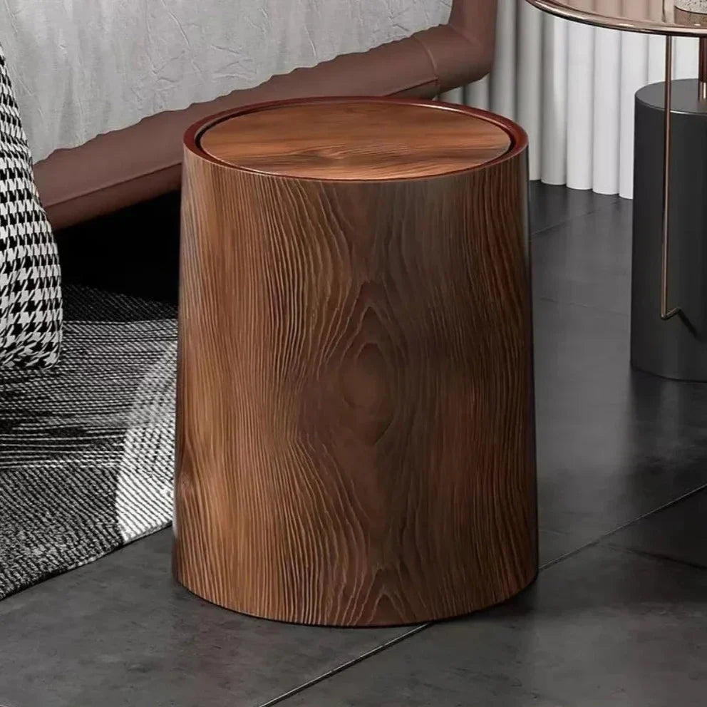 Tavor Bin — 8L Woodgrain Waste Bin with Waterproof Interior