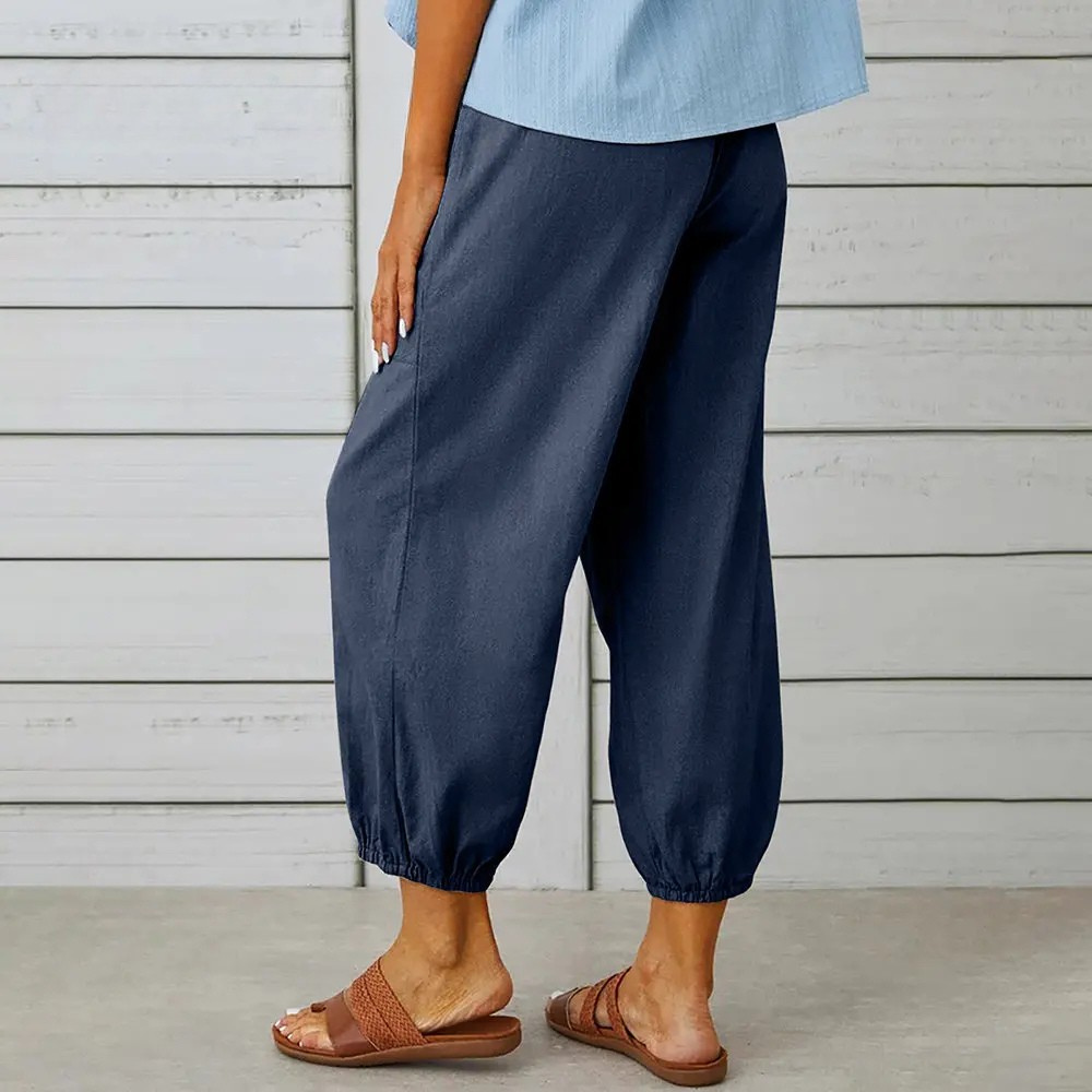 Zerien Cotton-Linen Pants — Breathable Warm-Weather Casual Trousers