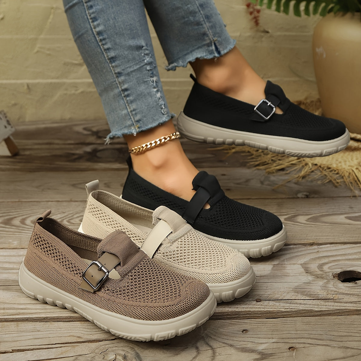 Norlan — Women's Ultra Comfortable Knitted Loafers with Ergonomic Support