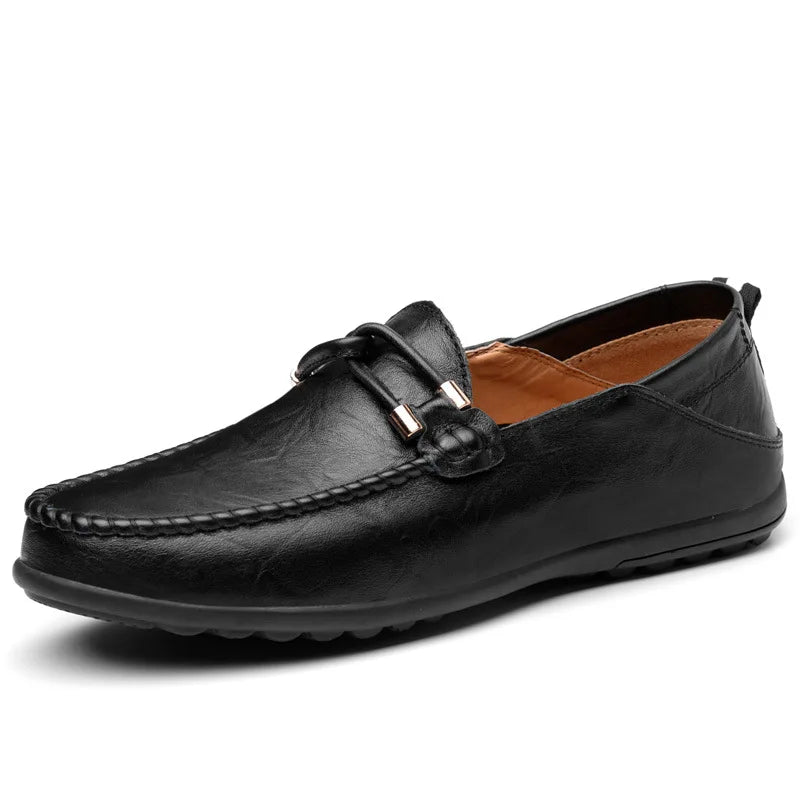 Norvo — Genuine Leather Driving Loafers with Flexible Sole