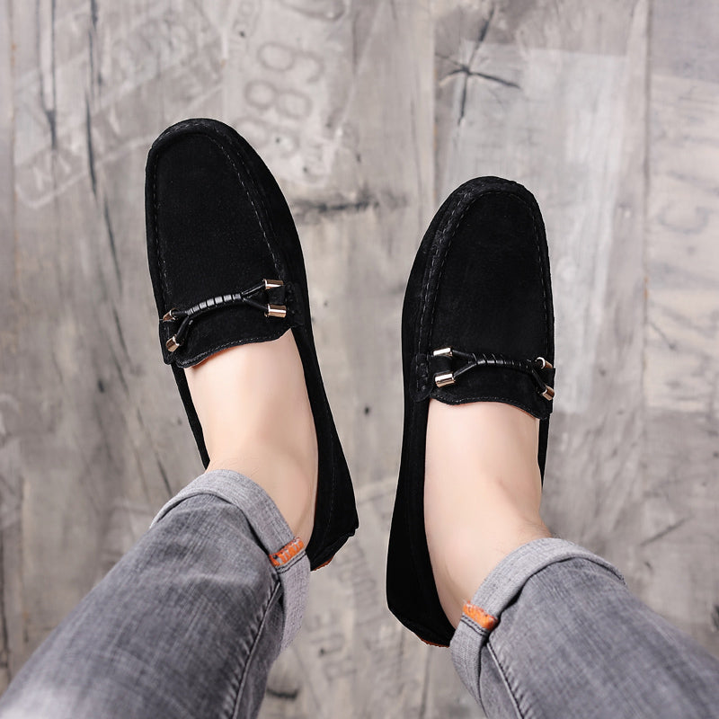 Velorio — Premium Suede Loafers with Cushioned Comfort and Metallic Accents