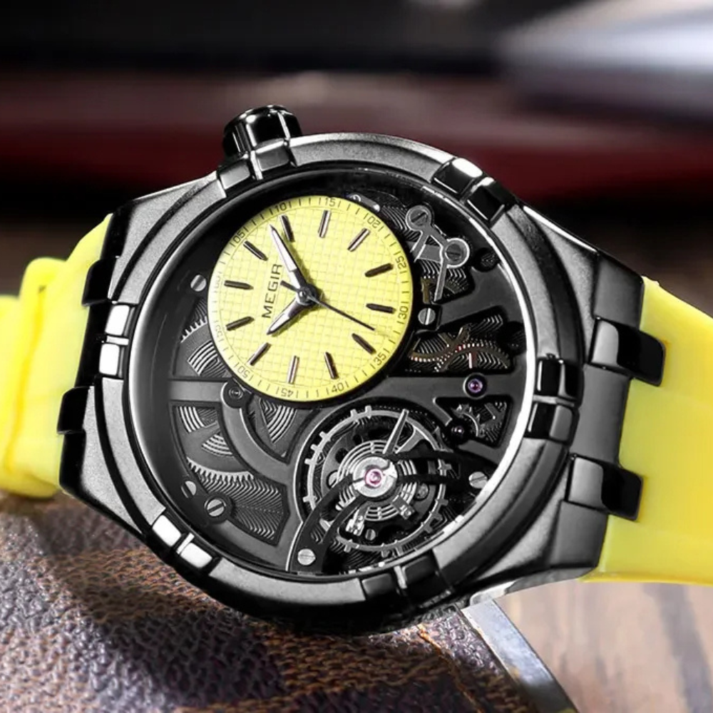 Ventrox — Precision Skeleton Sport Watch with Silicone Strap