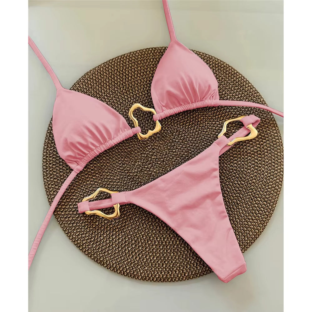 Sculpted Gold Bikini™ — Command Every Eye with Curves That Own the Spotlight