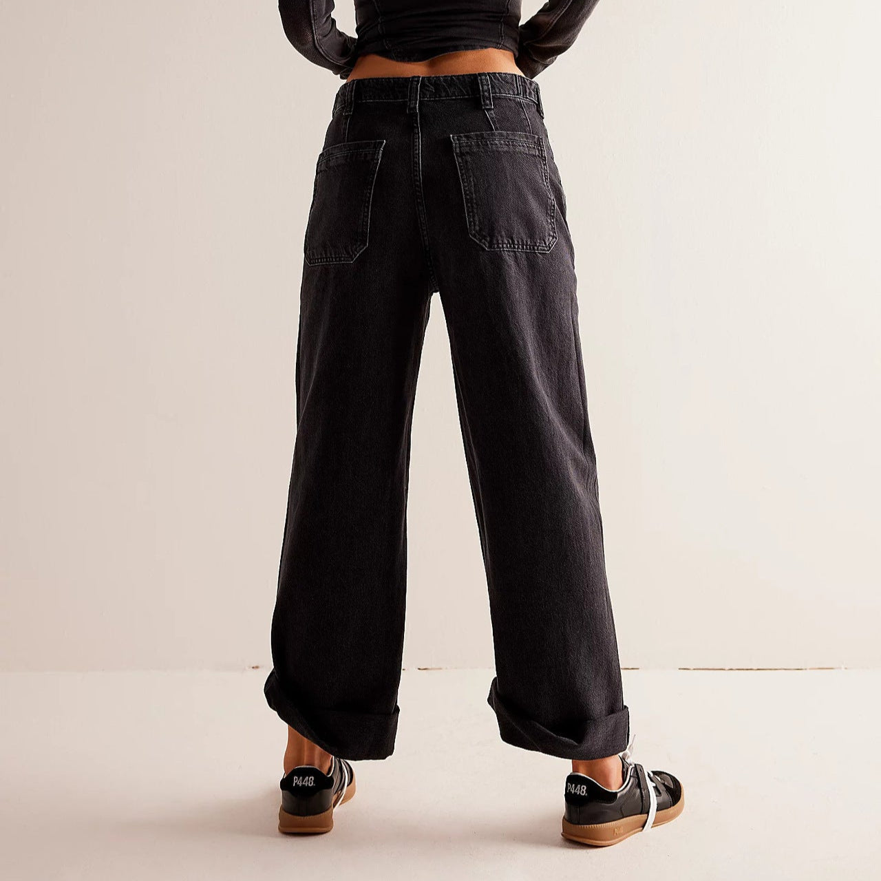 Larkyn — Vintage Light Wash High-Rise Wide Leg Jeans