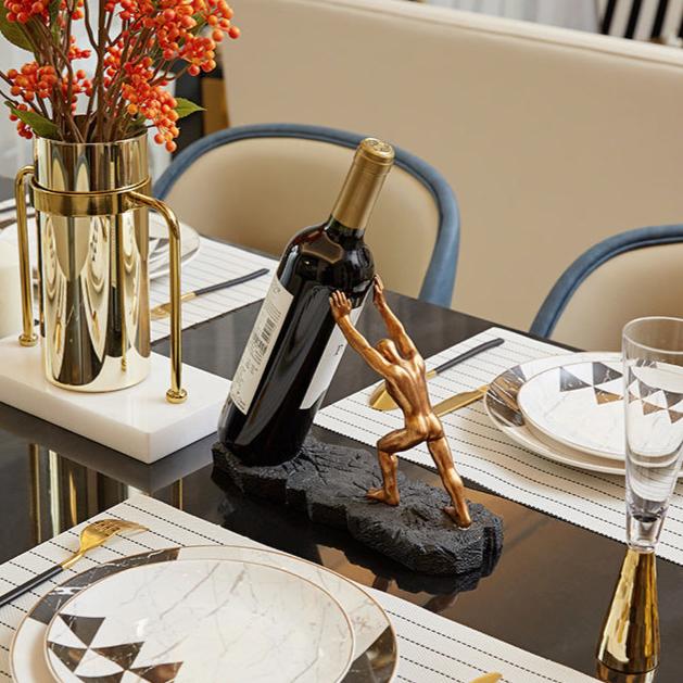 Atlas Wine Holder™ — Turn Every Bottle Into a Bold Statement of Luxury and Style