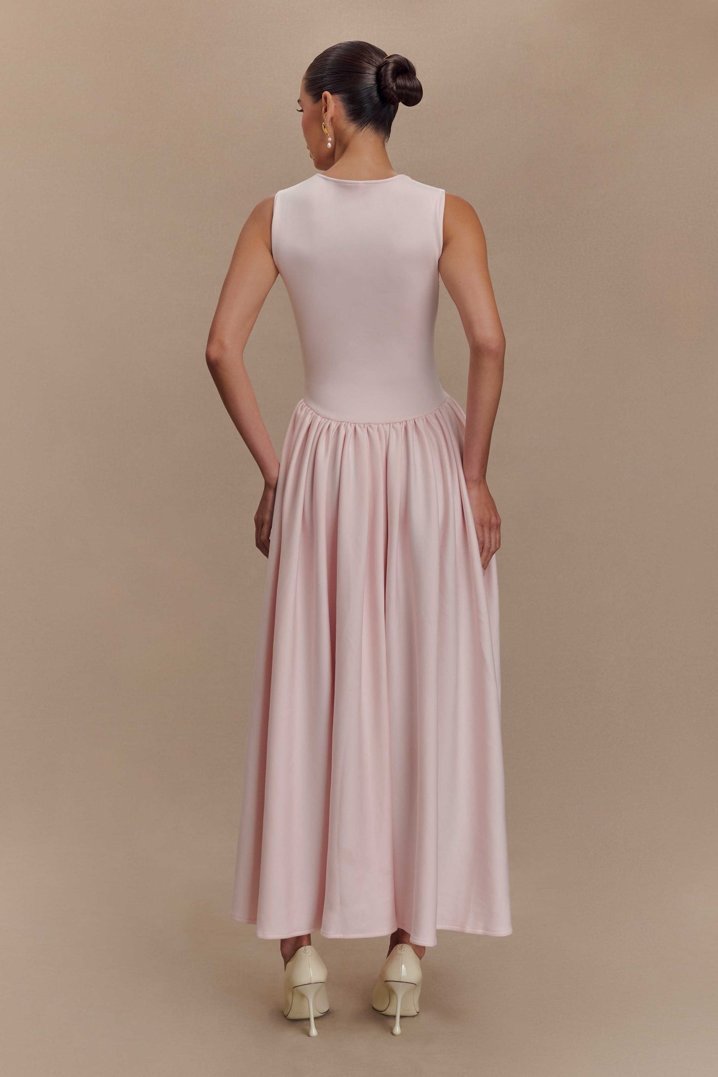 Alvani — Flattering Midi Dress with Structured Fit and Full Skirt