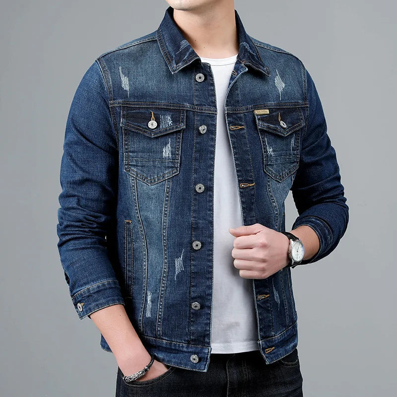 Bone-Hard Denim Jacket™ — Command Respect with Every Powerful Fade and Unstoppable Edge
