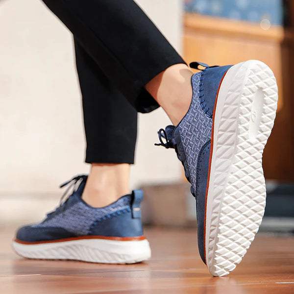 Elynto — Lightweight Genuine Leather Sneakers with Orthopedic Support