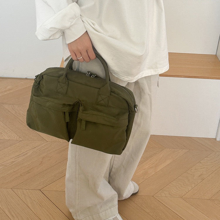 Kalen — Lightweight Nylon Crossbody Bag with Zipper Compartment