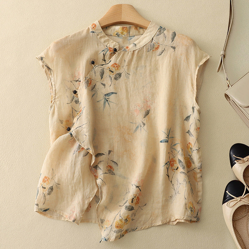 CYNTHARY LINEN TOP