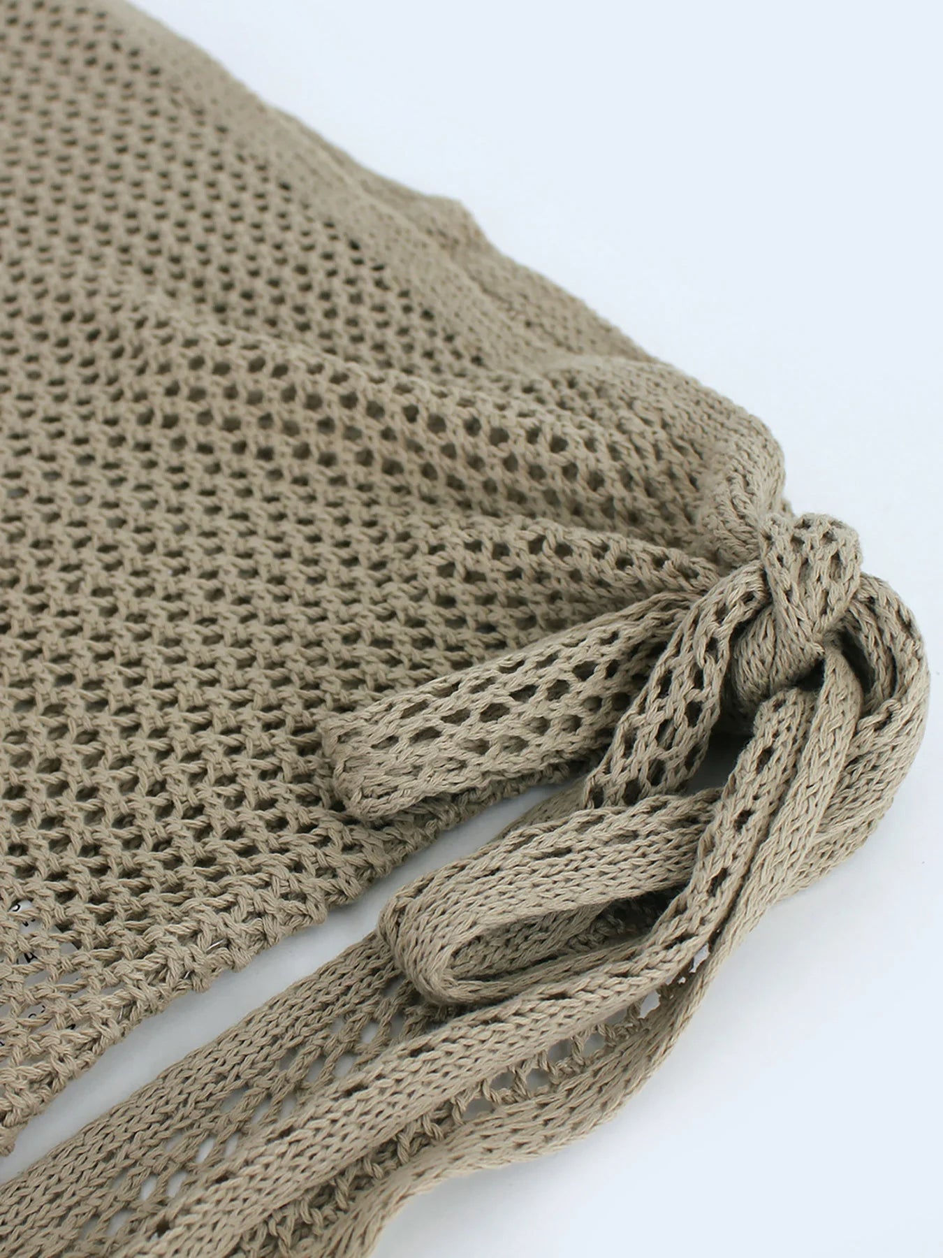 Elira Sheer Mesh Skirt — Lightweight Beach Cover-Up with Adjustable Tie