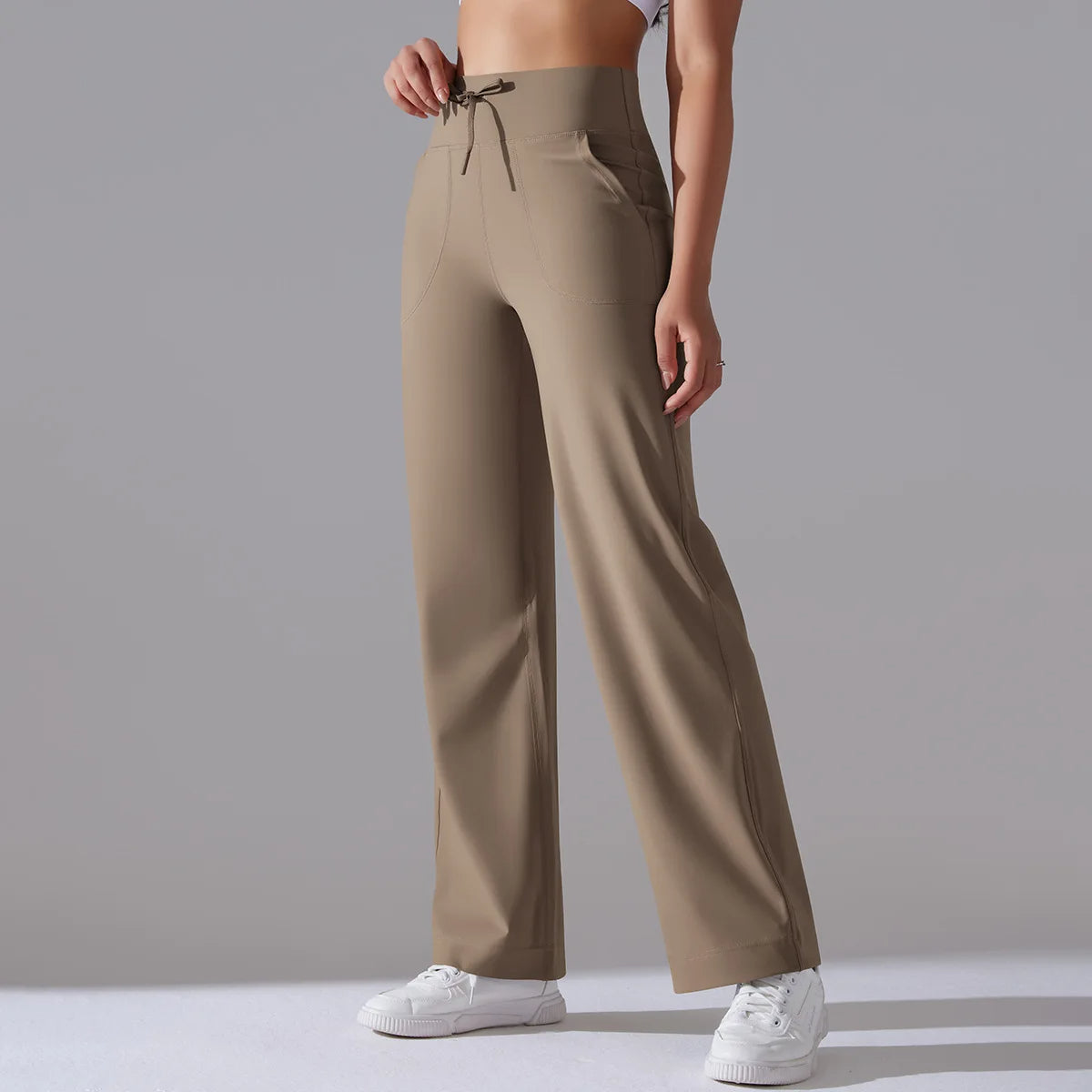 Jovenna — Wide-Leg Contour Pants with Soft 4-Way Stretch Fabric