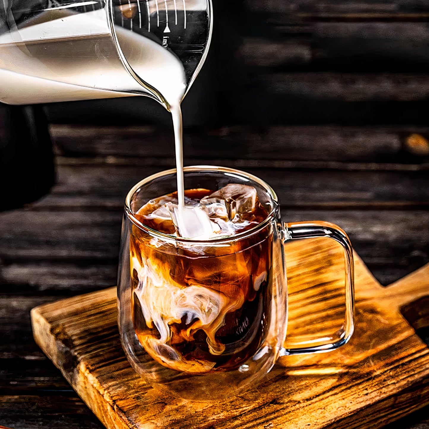 Liora — Double Walled Glass Coffee Cup with Heat Insulation