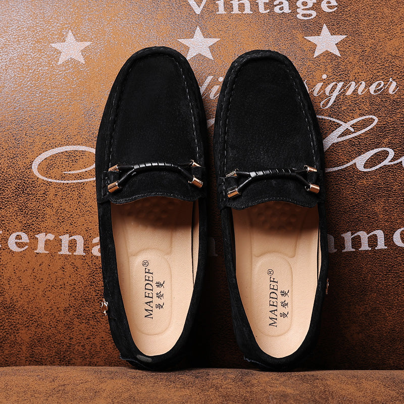 Velorio — Premium Suede Loafers with Cushioned Comfort and Metallic Accents
