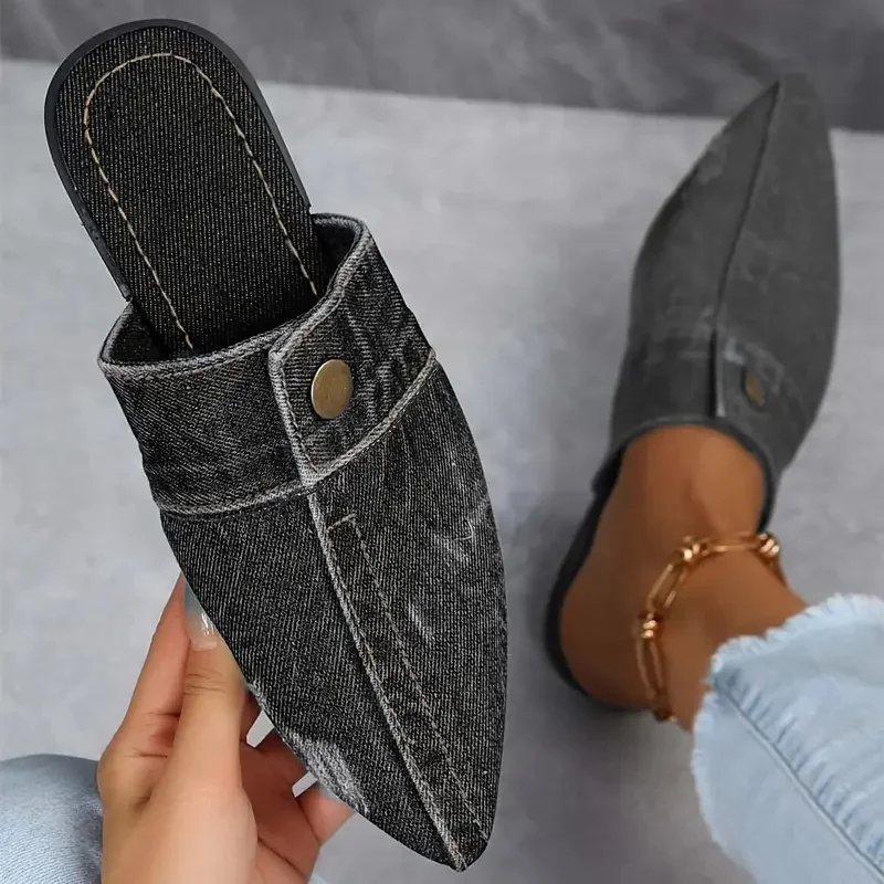 Denim Mules™ — Slip Into Bold Style and All-Day Comfort That Commands Attention