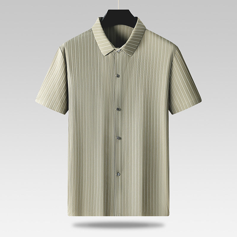 Zenturo Silk Stripe Shirt