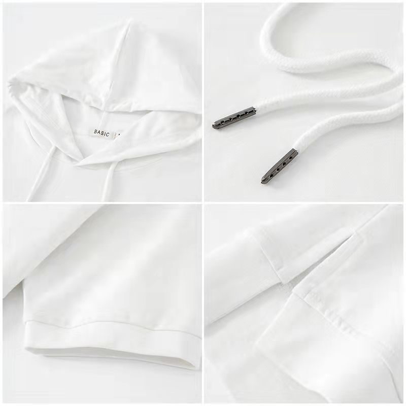 Fintan — Lightweight Short-Sleeve Cotton Blend Hoodie with Adjustable Hood