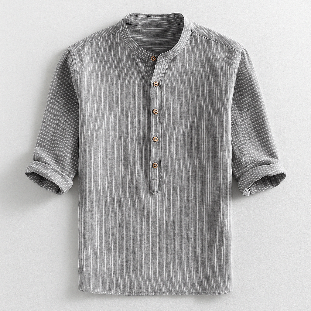 Darcen Shirt — Breathable Linen Cotton Blend with Tailored Fit