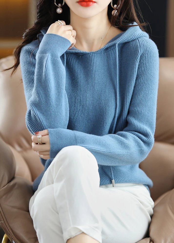 Norla — Soft Wool Cashmere Hoodie with Lightweight Insulation