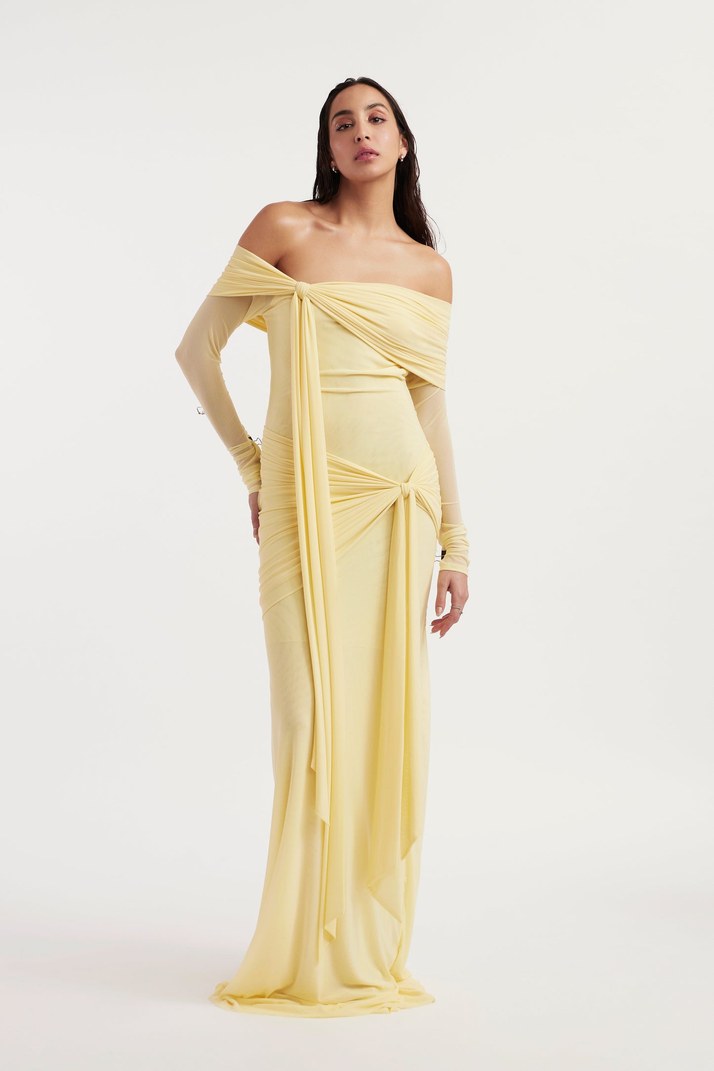 Lumiara™ Off-Shoulder Gown — Own Every Room with Effortless Elegance and Unstoppable Confidence